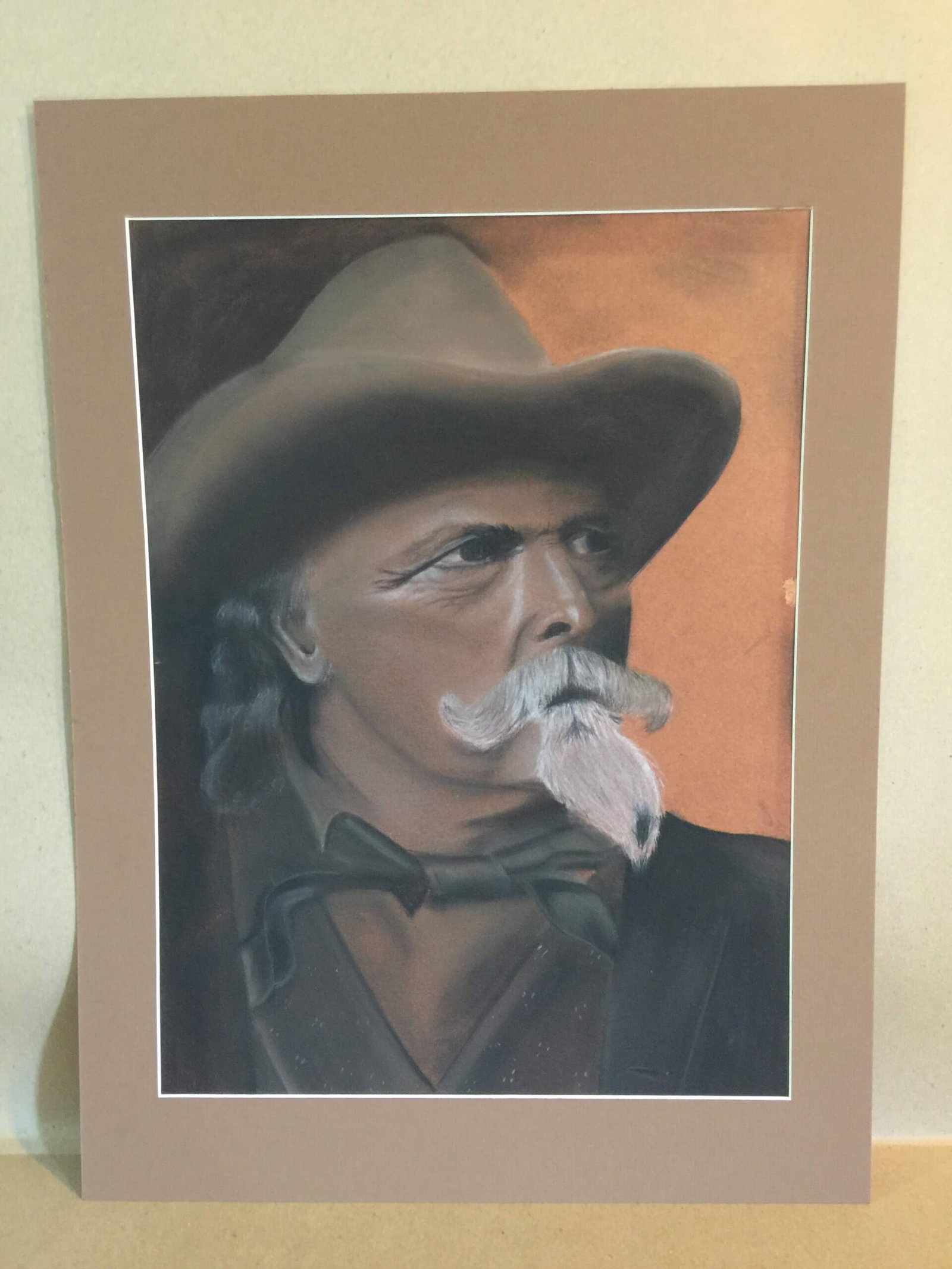 Portrait Of Buffalo Bill - Art By William Henry Machen (1901) US Painting (1 of 2)