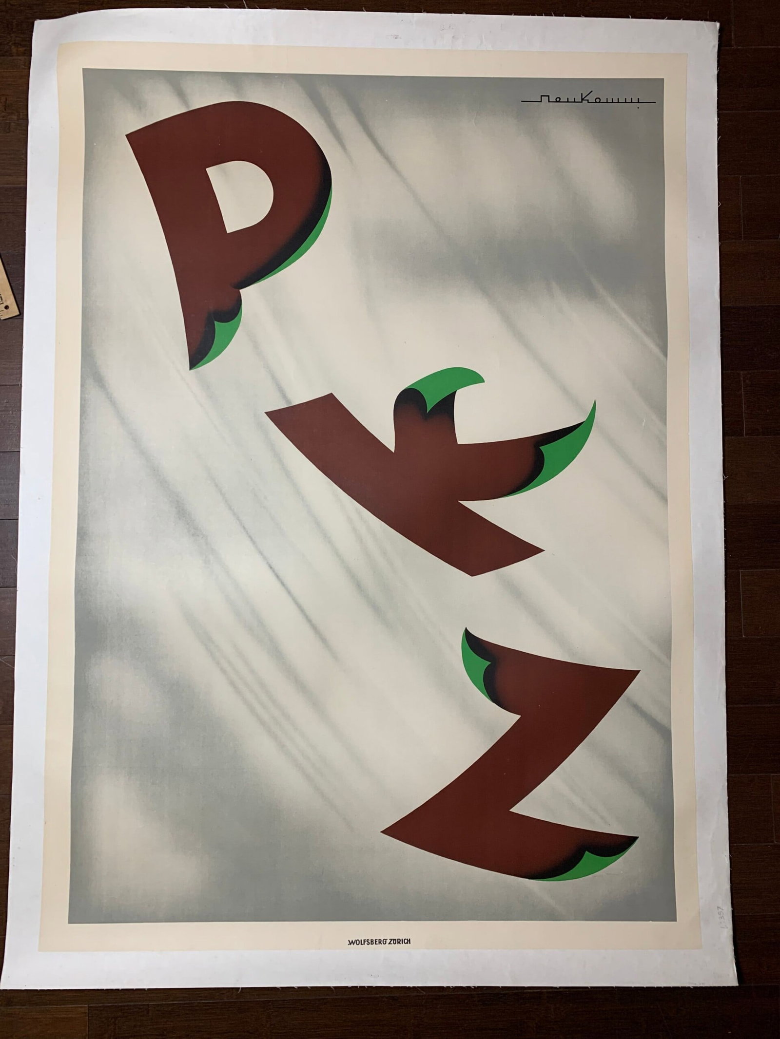 PKZ Clothiers - Art Neukomm (1930) 35.75x50.25 French Advertising Poster LB (1 of 6)