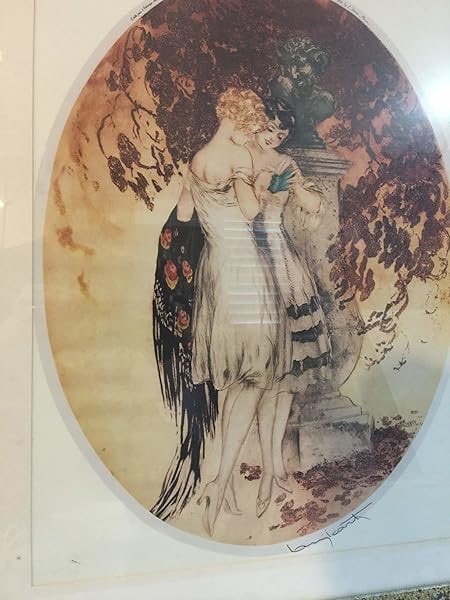 Deaux Mademoiselle - Art By Louis Icart (1928) French Art Deco Print - Framed - 3