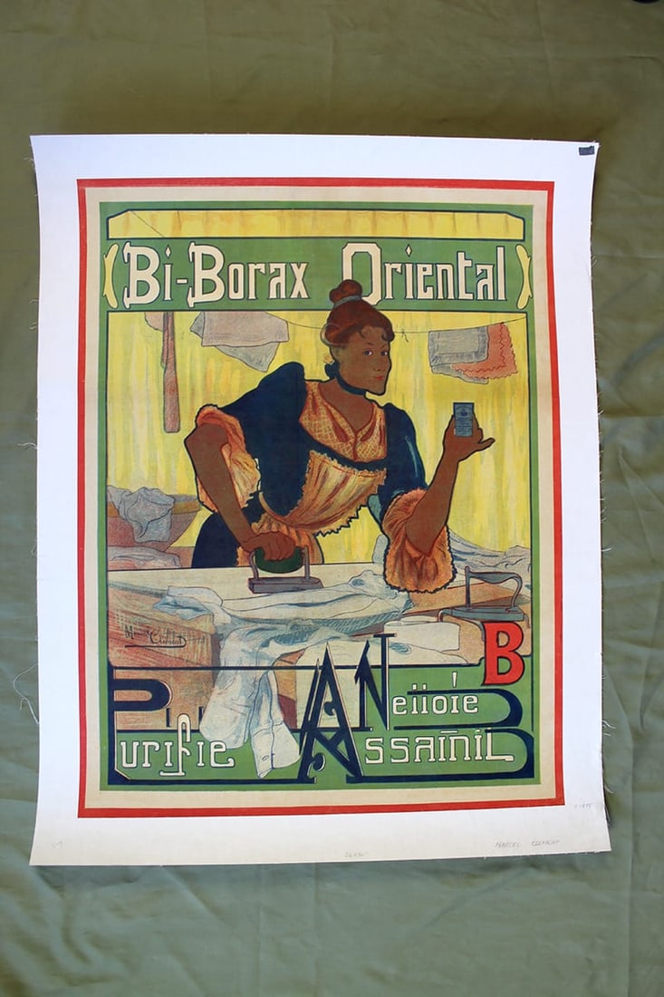 Bi Borax Oriental - Art By Marcel Clement (1895) 34x26 French Advertising Poster LB (1 of 1)