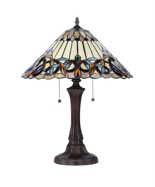 21.9" Stained Glass Table Lamp - 6