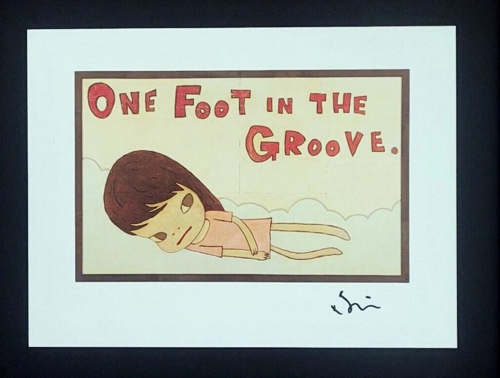 YOSHITOMO NARA | BEAUTIFUL PRINT FROM JAPAN | SIGNED MOUNTED AND FRAMED $ - 2