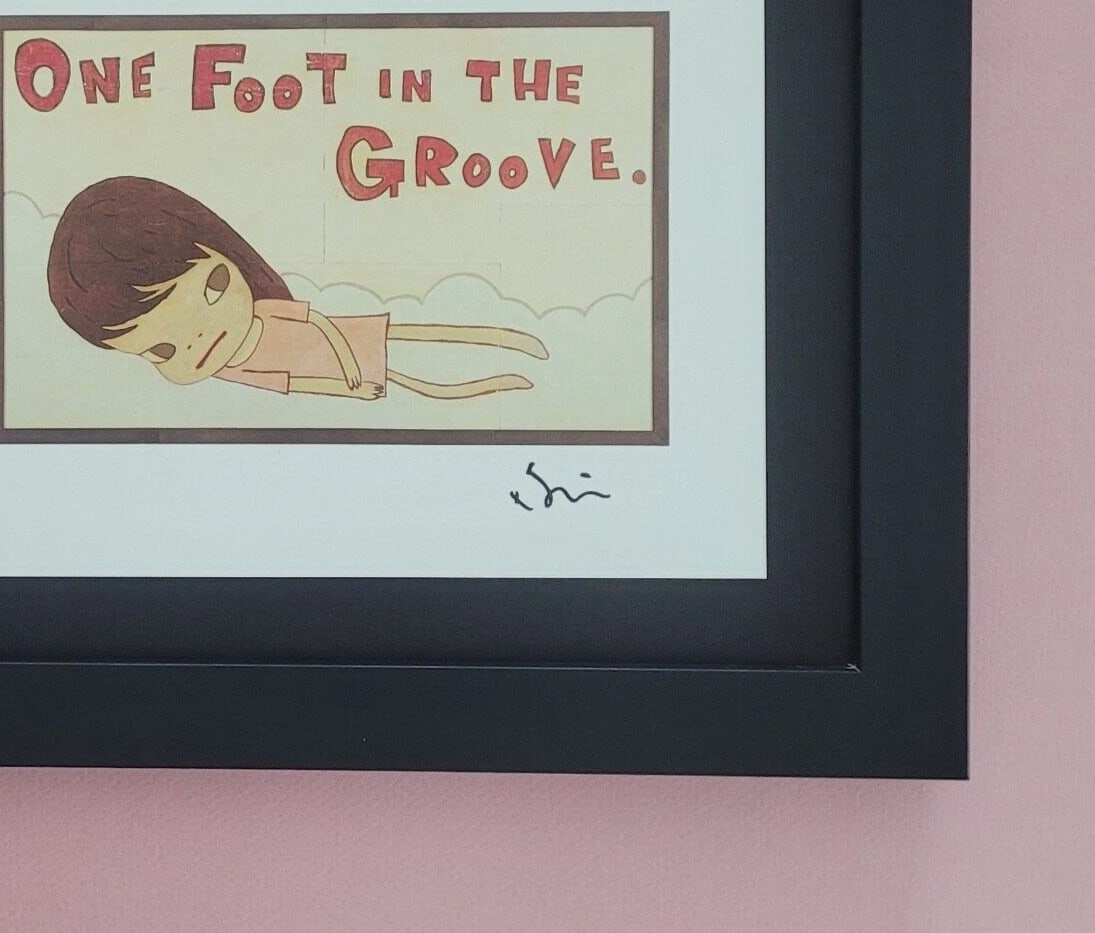YOSHITOMO NARA | BEAUTIFUL PRINT FROM JAPAN | SIGNED MOUNTED AND FRAMED $ - 3