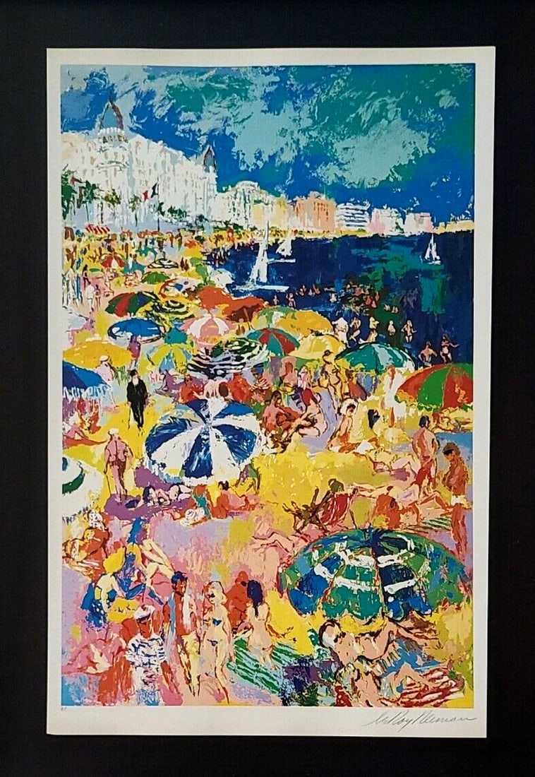 LeRoy Neiman " FRENCH RIVIERA " Signed Pop Art Mounted and Framed in New 11x14! - 2