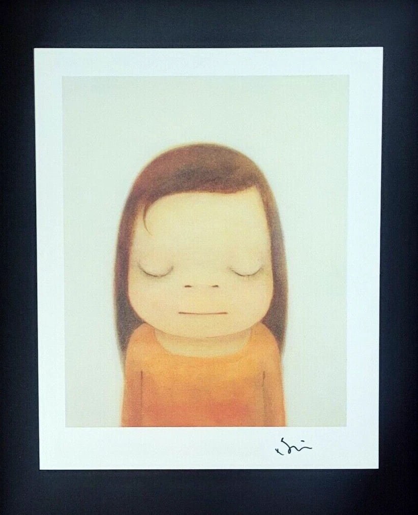 YOSHITOMO NARA | BEAUTIFUL PRINT FROM JAPAN | SIGNED MOUNTED AND FRAMED IN BLACK - 2