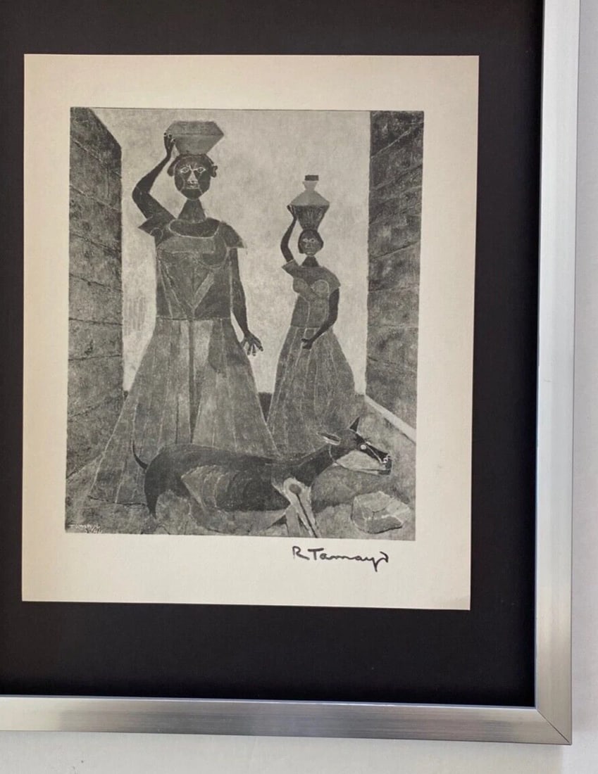 RUFINO TAMAYO | Vintage 1947 Signed | Mounted & Framed Offset Lithograph | - 2
