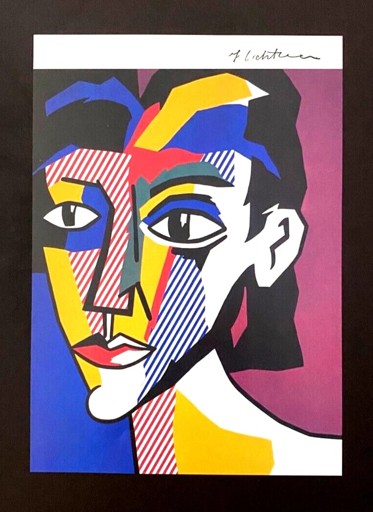 ROY LICHTENSTEIN + 1981 SIGNED PRINT + WITH NEW SILVER FRAME - 2