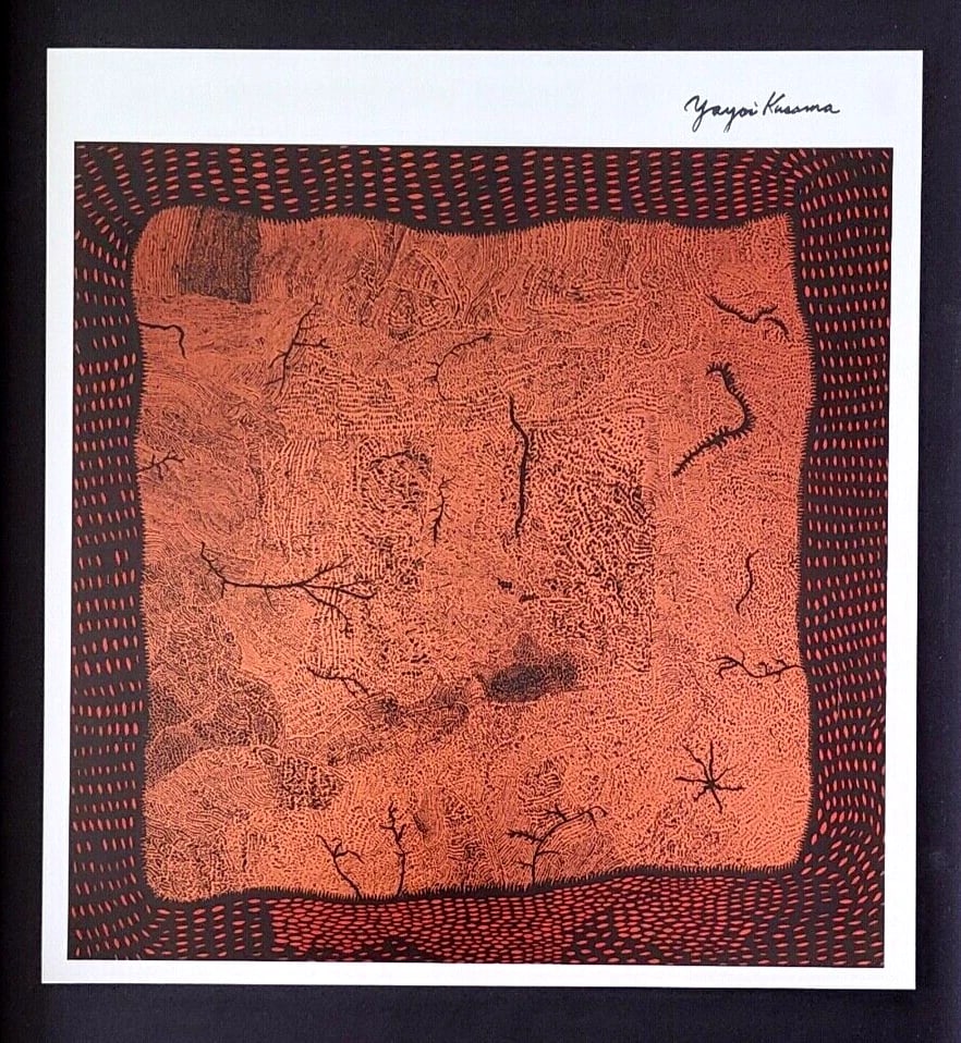 Signed Yayoi Kusama 1990s Pop Art Print Framed Contemporary Art Ready to Hang - 2