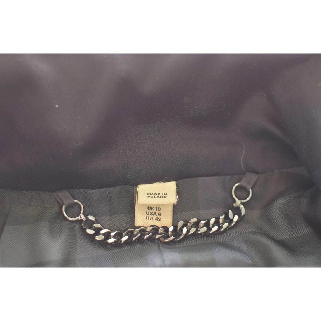 Burberry Women's Blue Double Breasted Short Military Style Belted Jacket US 8 - 4