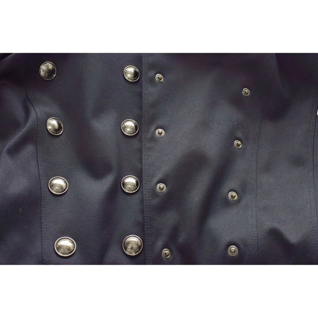 Burberry Women's Blue Double Breasted Short Military Style Belted Jacket US 8 - 7