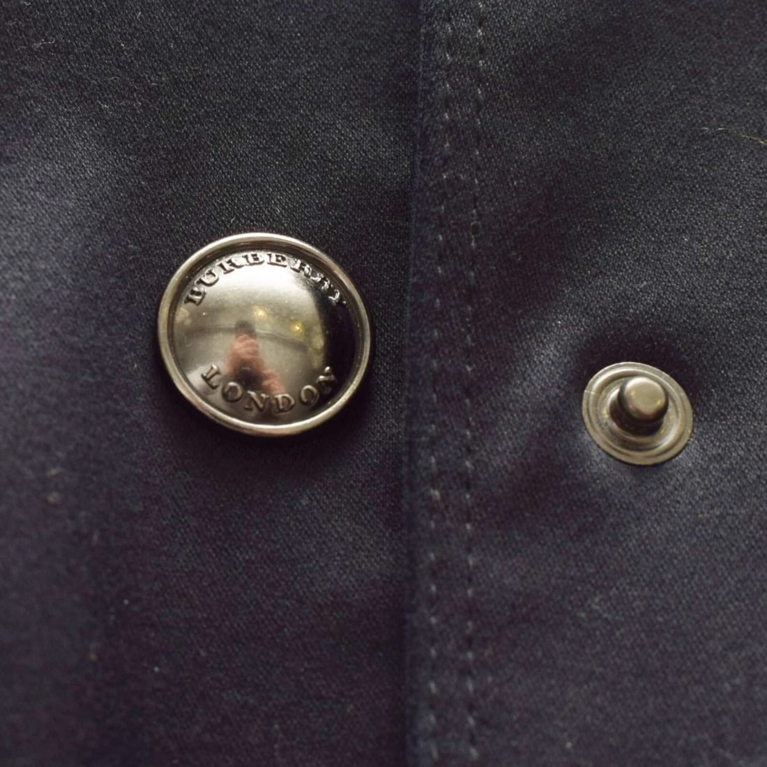 Burberry Women's Blue Double Breasted Short Military Style Belted Jacket US 8 - 8