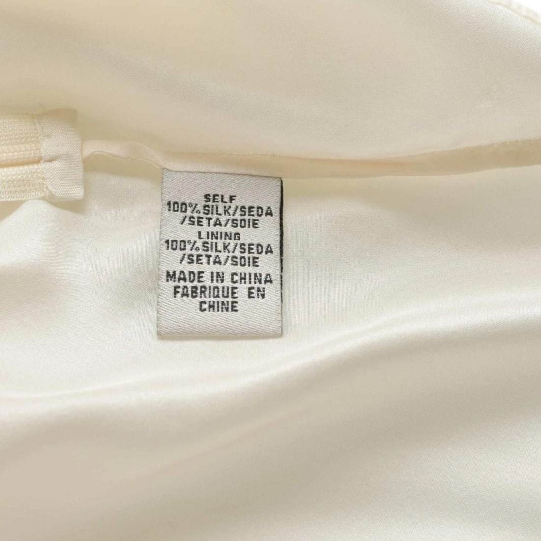 Tibi Cream Draped bib Racer back Sleeveless 100% Silk Tunic Top - Size 4 - 4