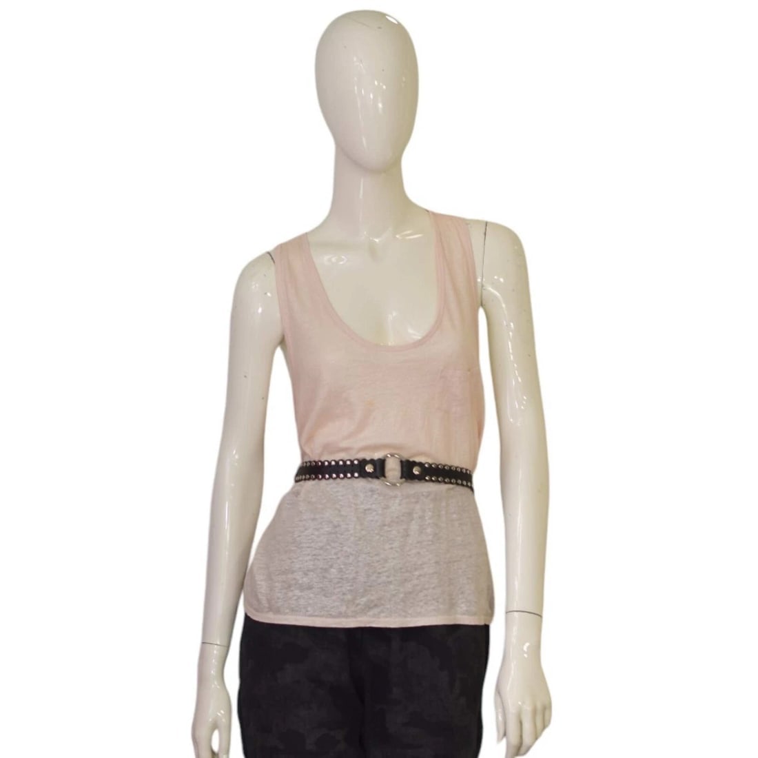 DSquared2 Woman's Black Leather with Silver tone Studs Belt size 85 - 2