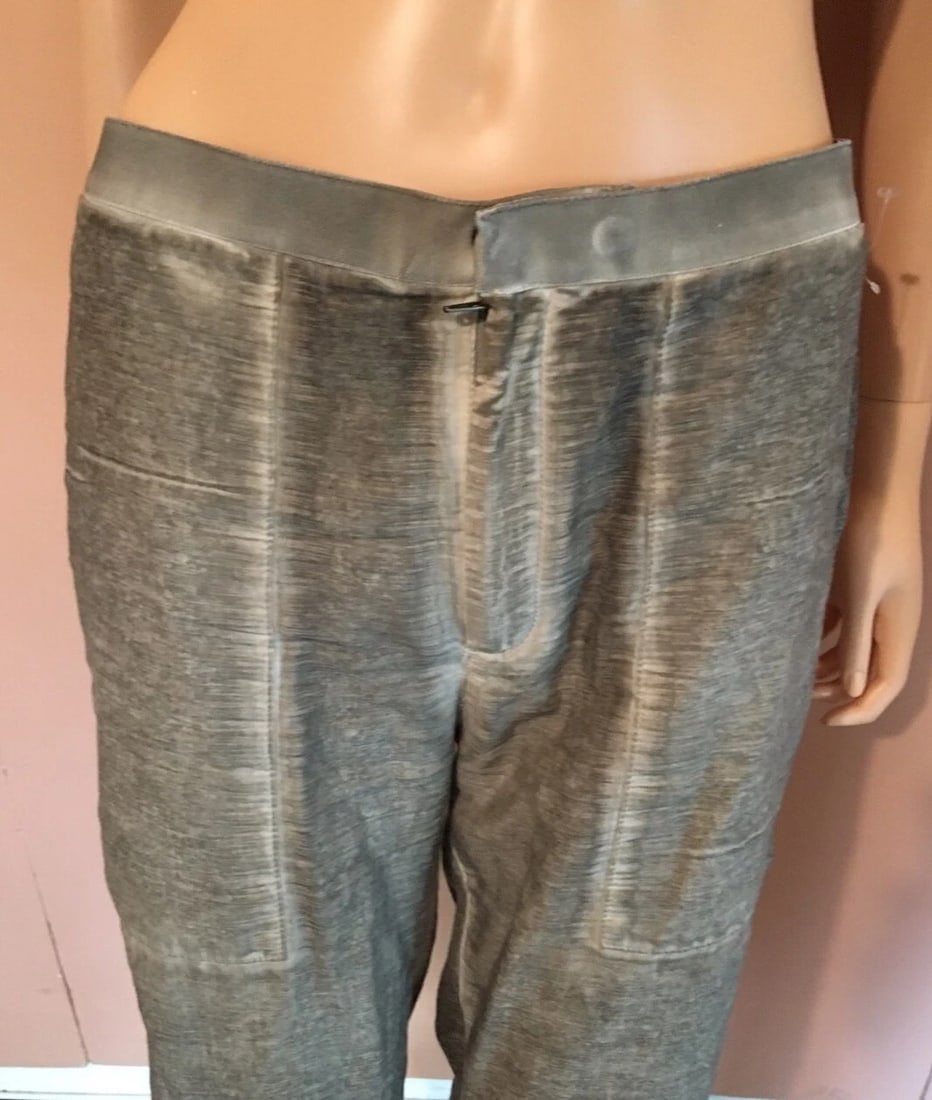 Cool Helmet Lang Gray Cotton & Silk Pants Size Medium - 4