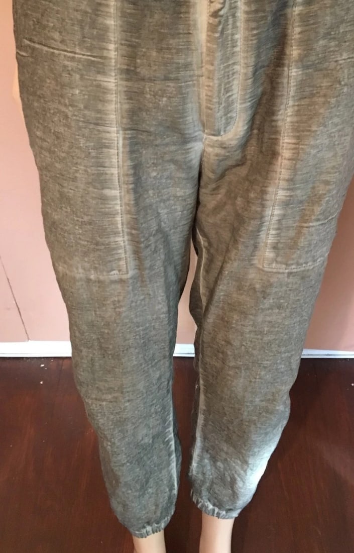 Cool Helmet Lang Gray Cotton & Silk Pants Size Medium - 5