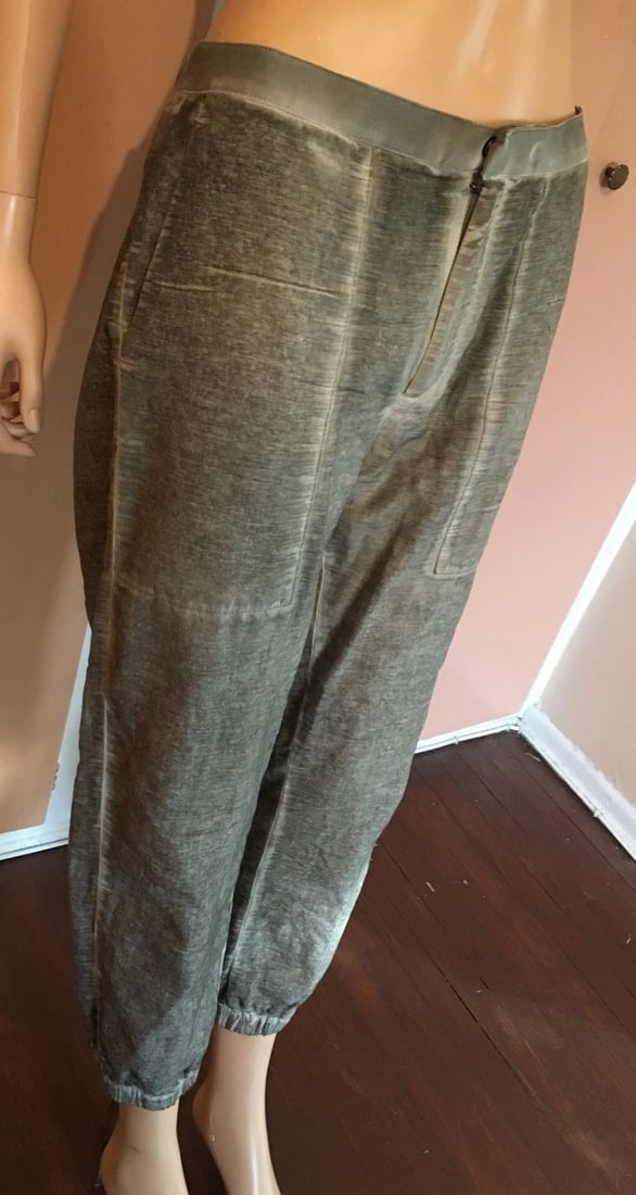 Cool Helmet Lang Gray Cotton & Silk Pants Size Medium - 6
