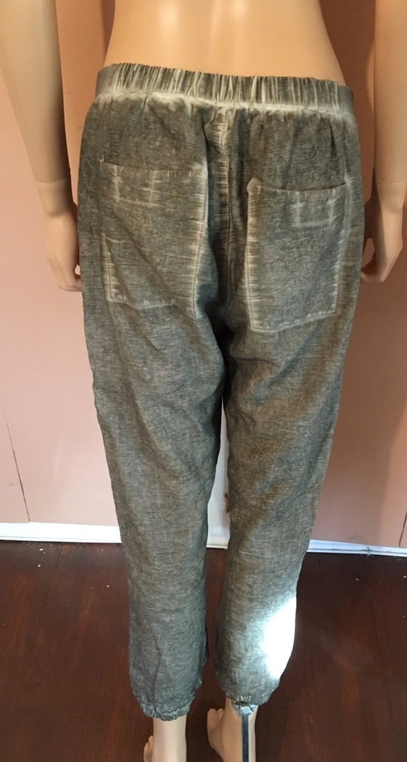 Cool Helmet Lang Gray Cotton & Silk Pants Size Medium - 7