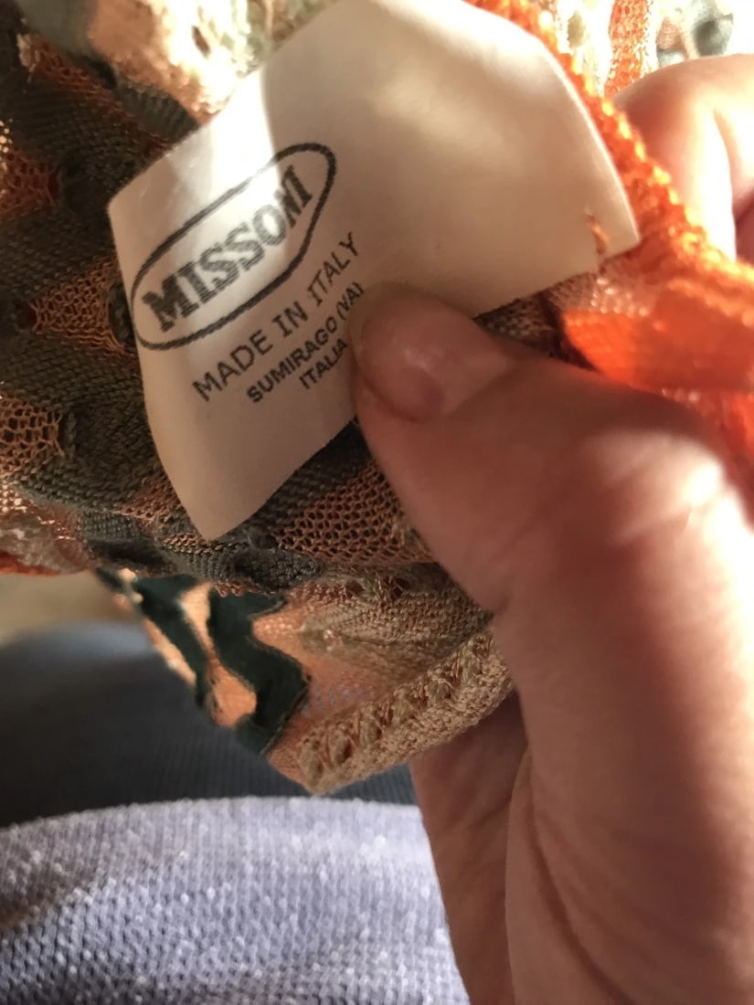 Groovy Missoni Multi Color Cotton Blend Tunic Dress - 6