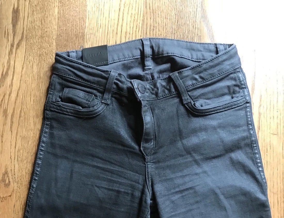 Bluelab Gray Coated Skinny Jeans Size 26 - 2