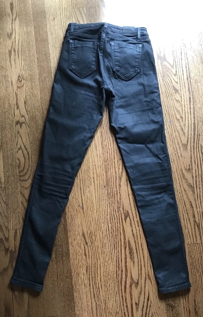 Bluelab Gray Coated Skinny Jeans Size 26 - 5