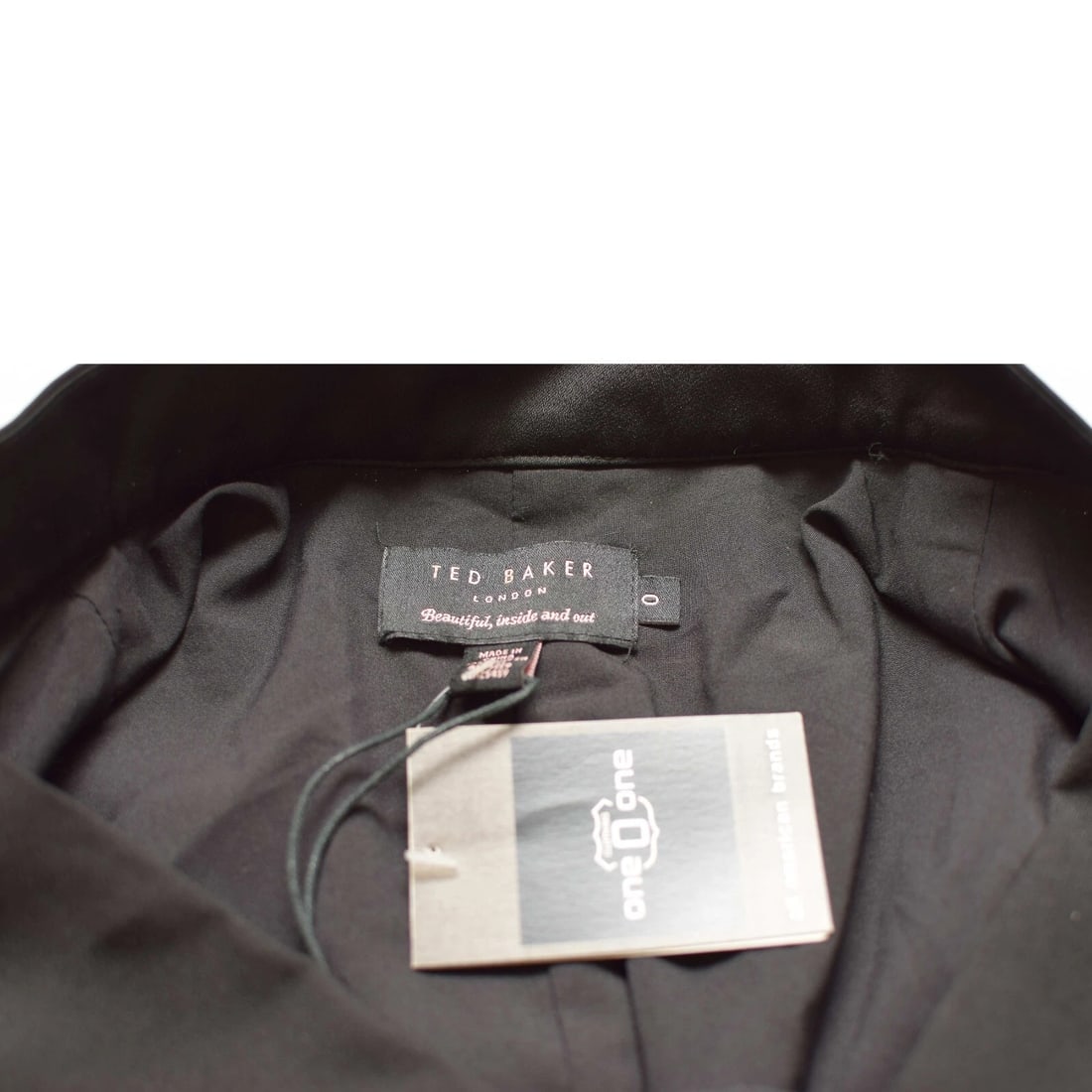 Ted Baker Black Long Sleeve Polyester Mini Short Length Dress size 0 - 3