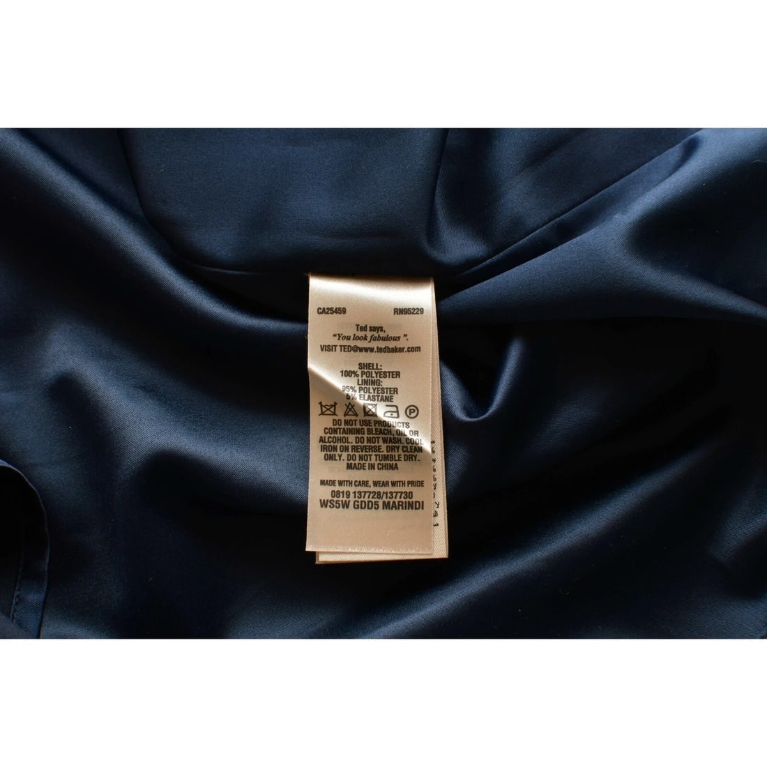 Ted Baker Blue & Floral Sleeveless Mini Short Length Dress size 2 - 3