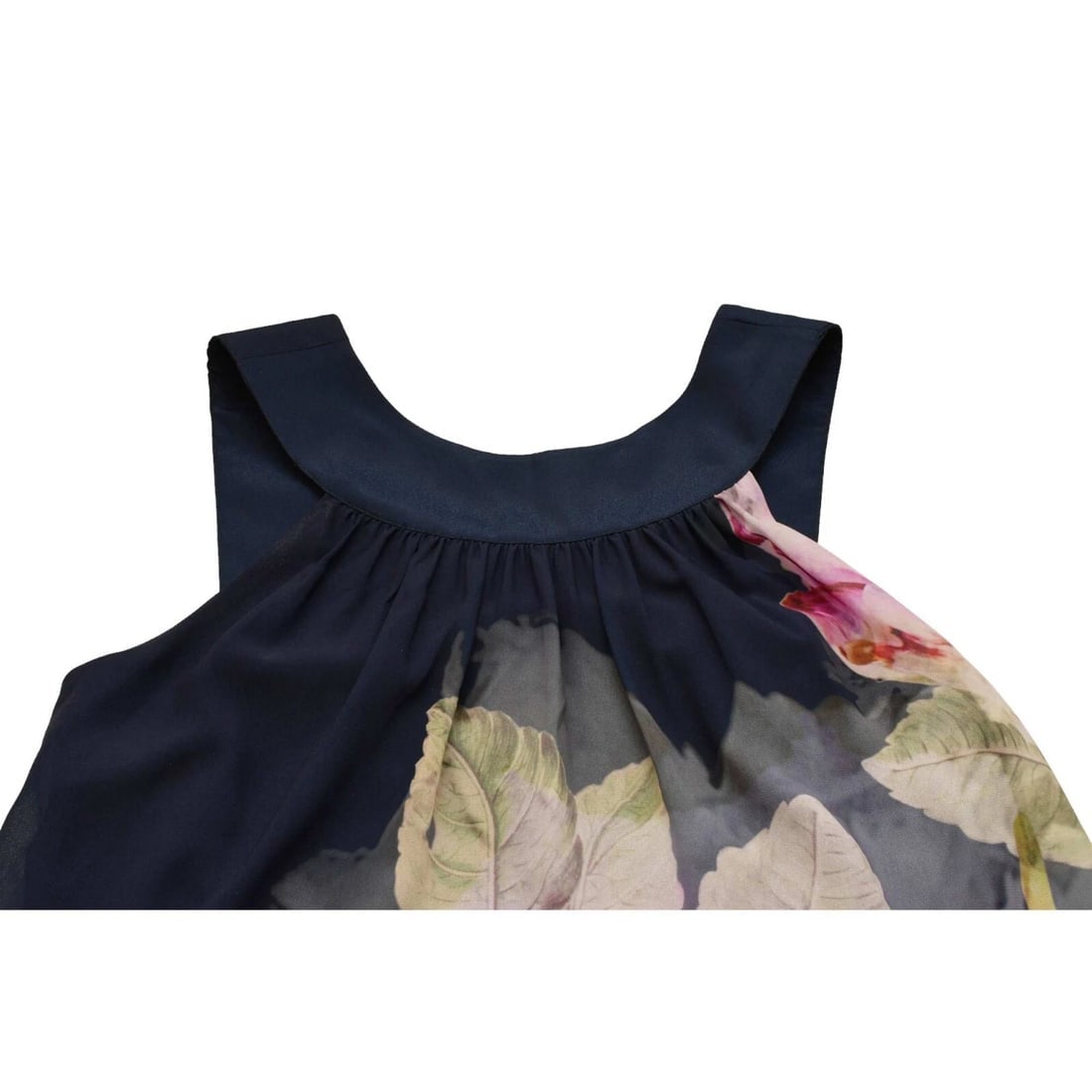 Ted Baker Blue & Floral Sleeveless Mini Short Length Dress size 2 - 5