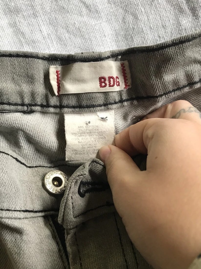 BDG Gray Skinny Jeans Size 29 - 2