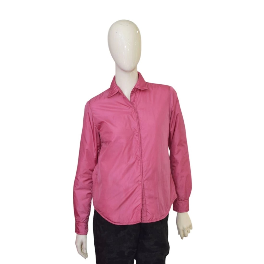 Aspesi Glue Pink Nylon Lightweight Thermore Lined Trench Raincoat Jacket size XS (1 of 8)