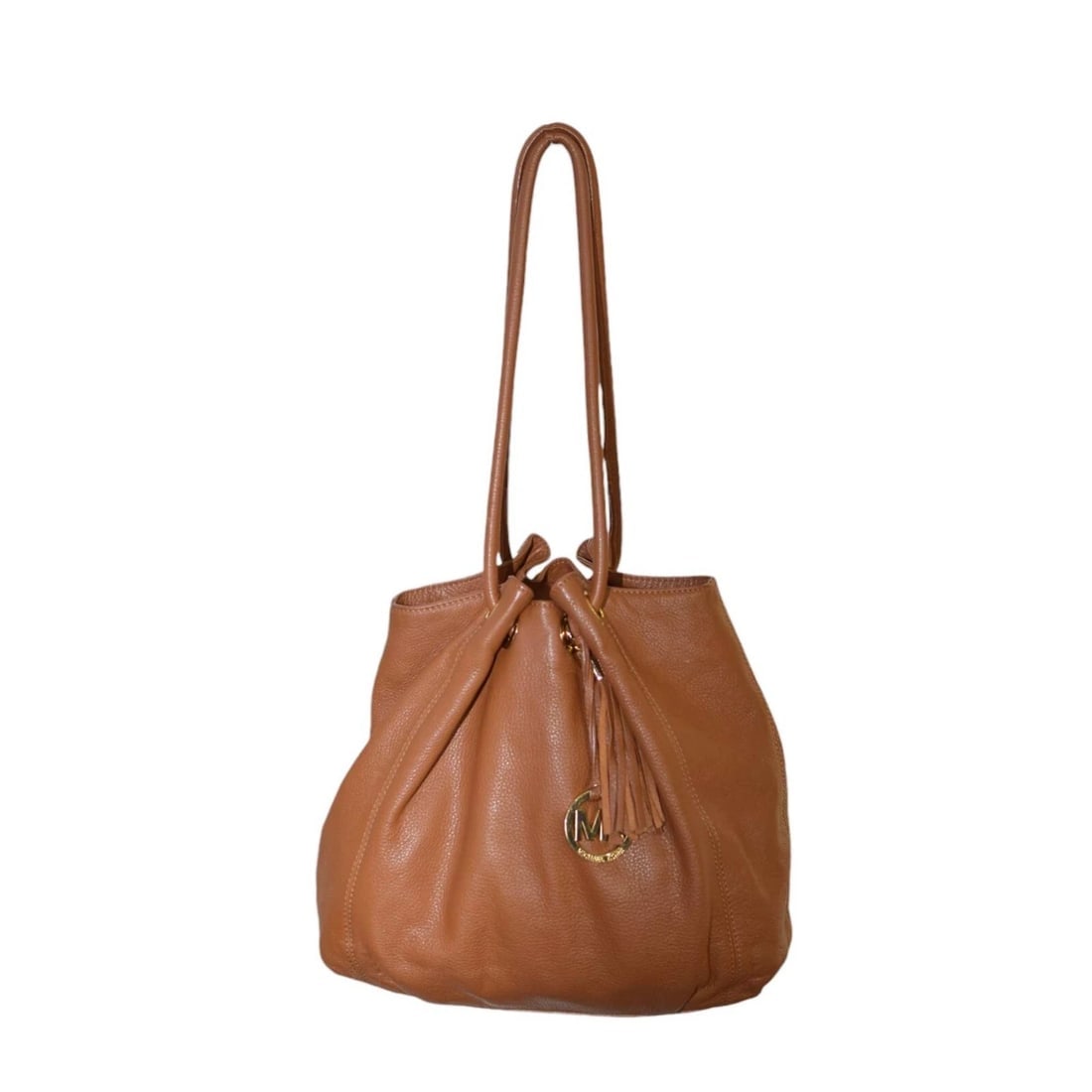 Michael by Michael Kors Brown Leather Tassel Bucket Handbag Shoulder bag (1 of 9)