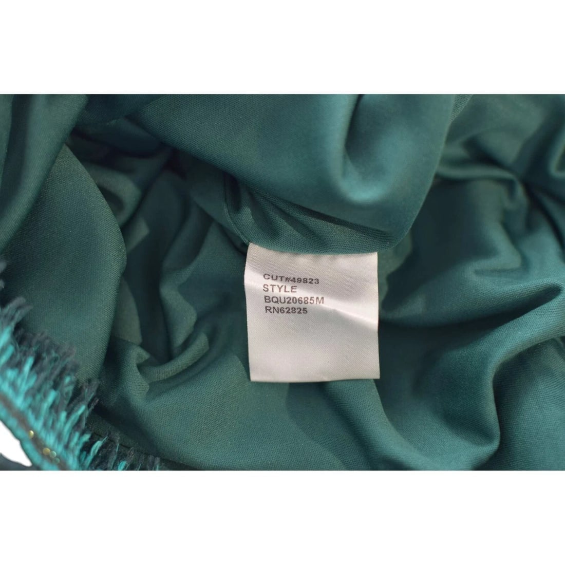 Tadashi Shoji Blue Knee Length Sleeveless Sequined Lace Dress w. Fringes size 10 - 4