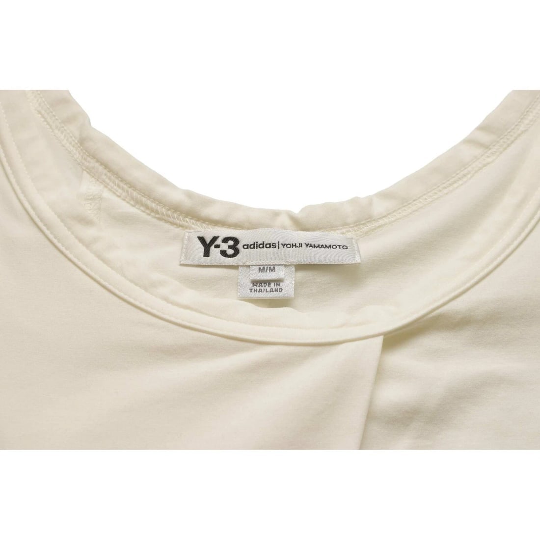 Y-3 Adidas Yohji Yamamoto White Asymmetric Tank Top size M - 3
