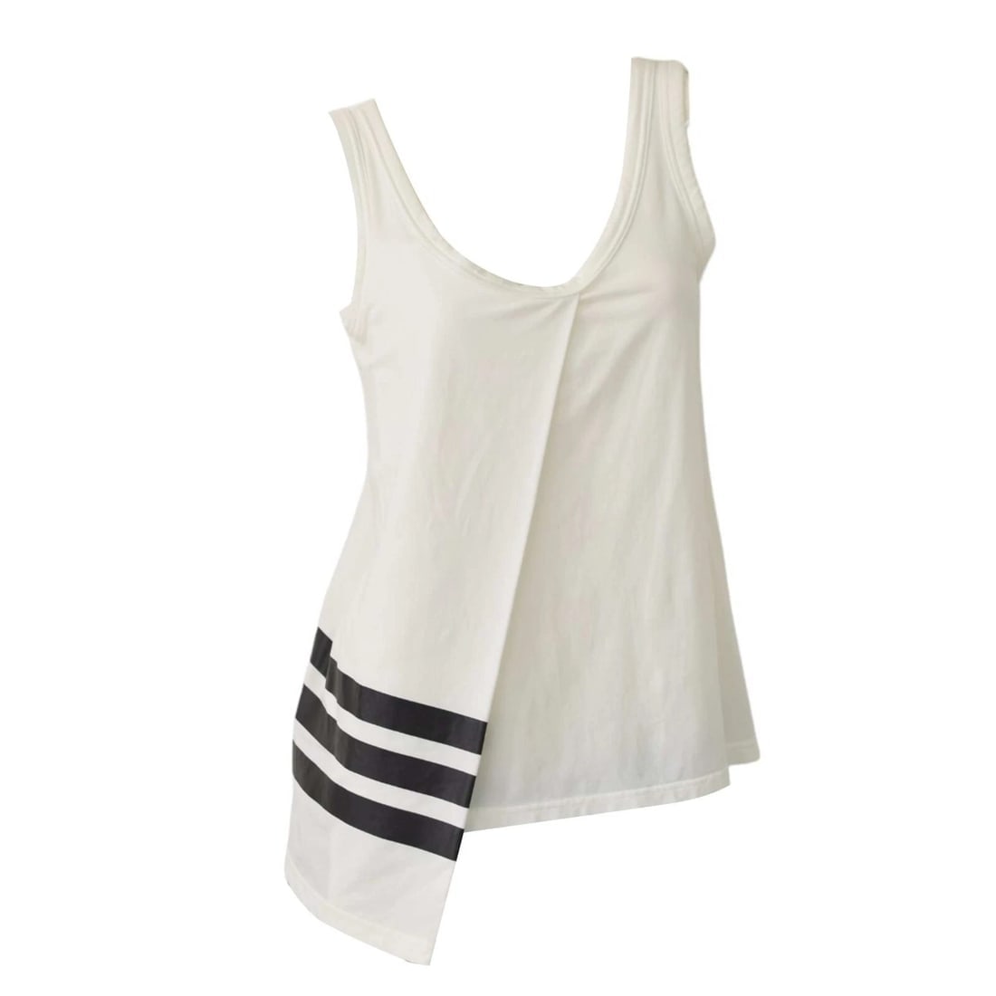 Y-3 Adidas Yohji Yamamoto White Asymmetric Tank Top size M - 6