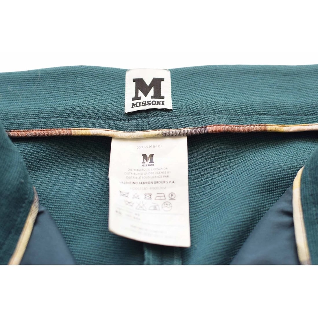 M Missoni Teal Color Woolen Knit Trousers Pants Size 40 - 3