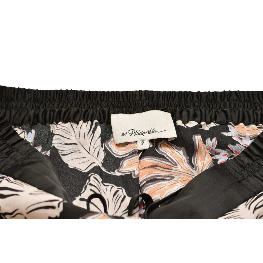 3.1 Phillip Lim Multicolor Golden Crop Length 100% Silk Pants Trousers size 2 - 3