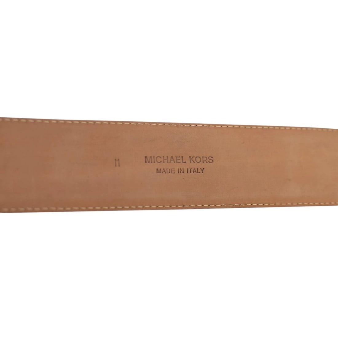 Michael Kors Purple Leather Silver TOne Hardware w. Logo Waist Belt size M - 7