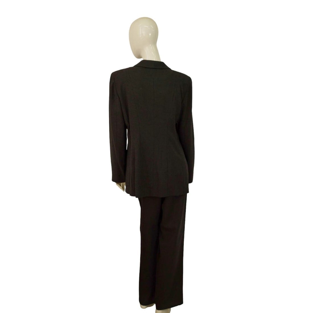 Emporio Armani Woolen Black & Dots Blazer Jacket Pants Trousers Suit Set size 48 - 2