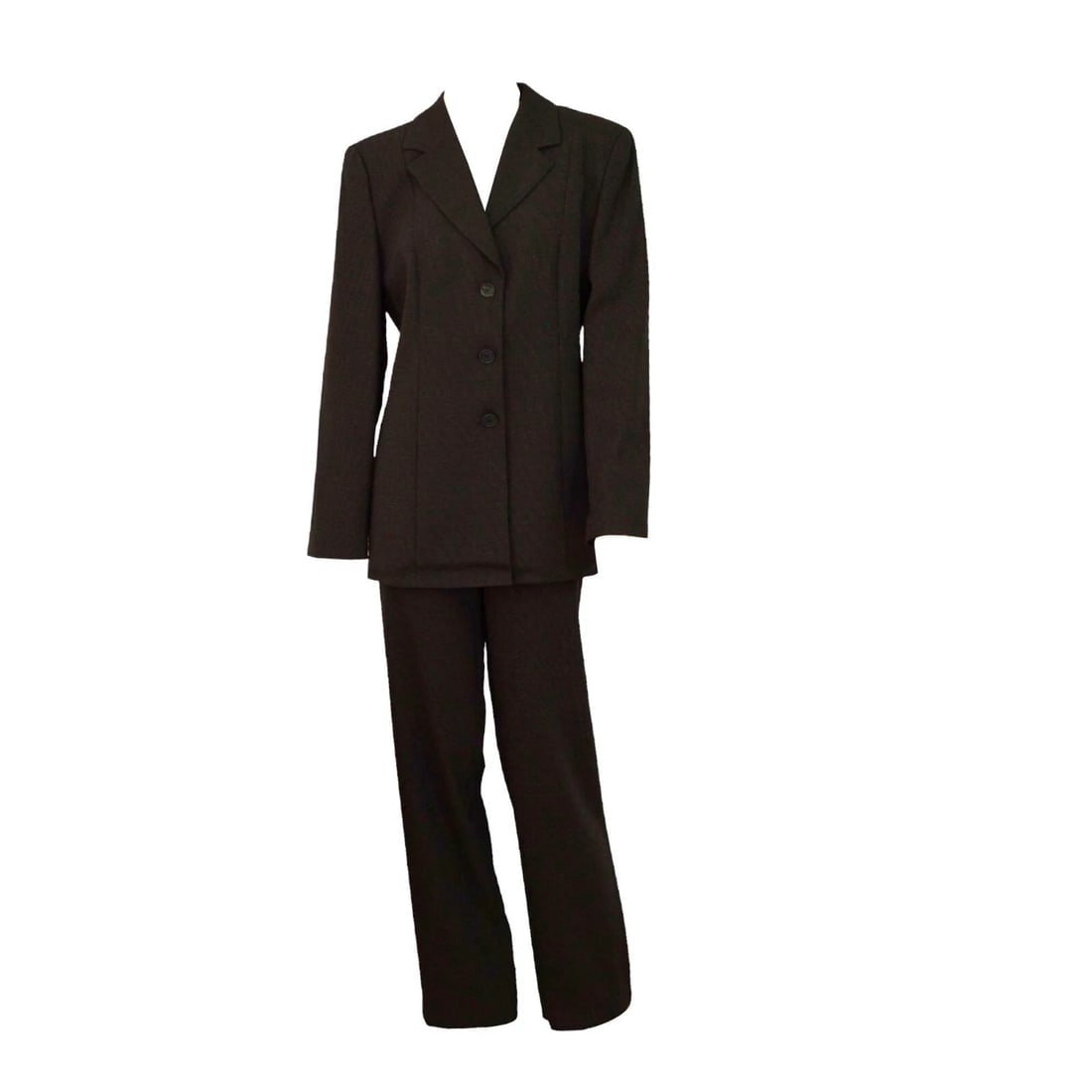 Emporio Armani Woolen Black & Dots Blazer Jacket Pants Trousers Suit Set size 48 - 3