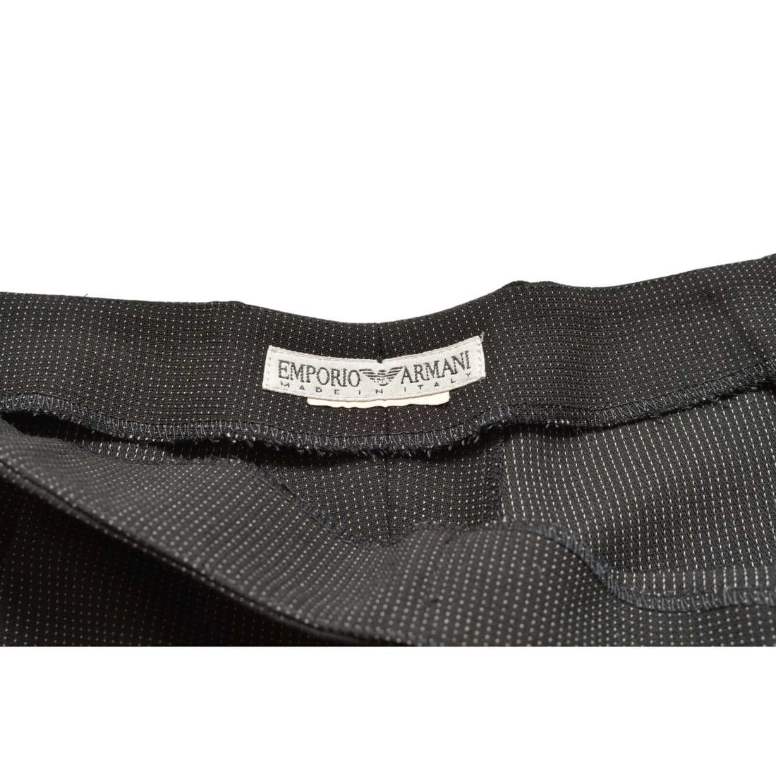 Emporio Armani Woolen Black & Dots Blazer Jacket Pants Trousers Suit Set size 48 - 8