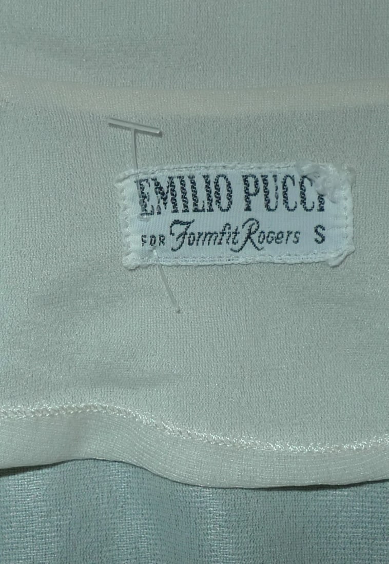 EMILIO PUCCI FOR FORMFIT ROGERS SIZE S 10-12 MADE IN USA ITALY PAJAMA TOP - 6