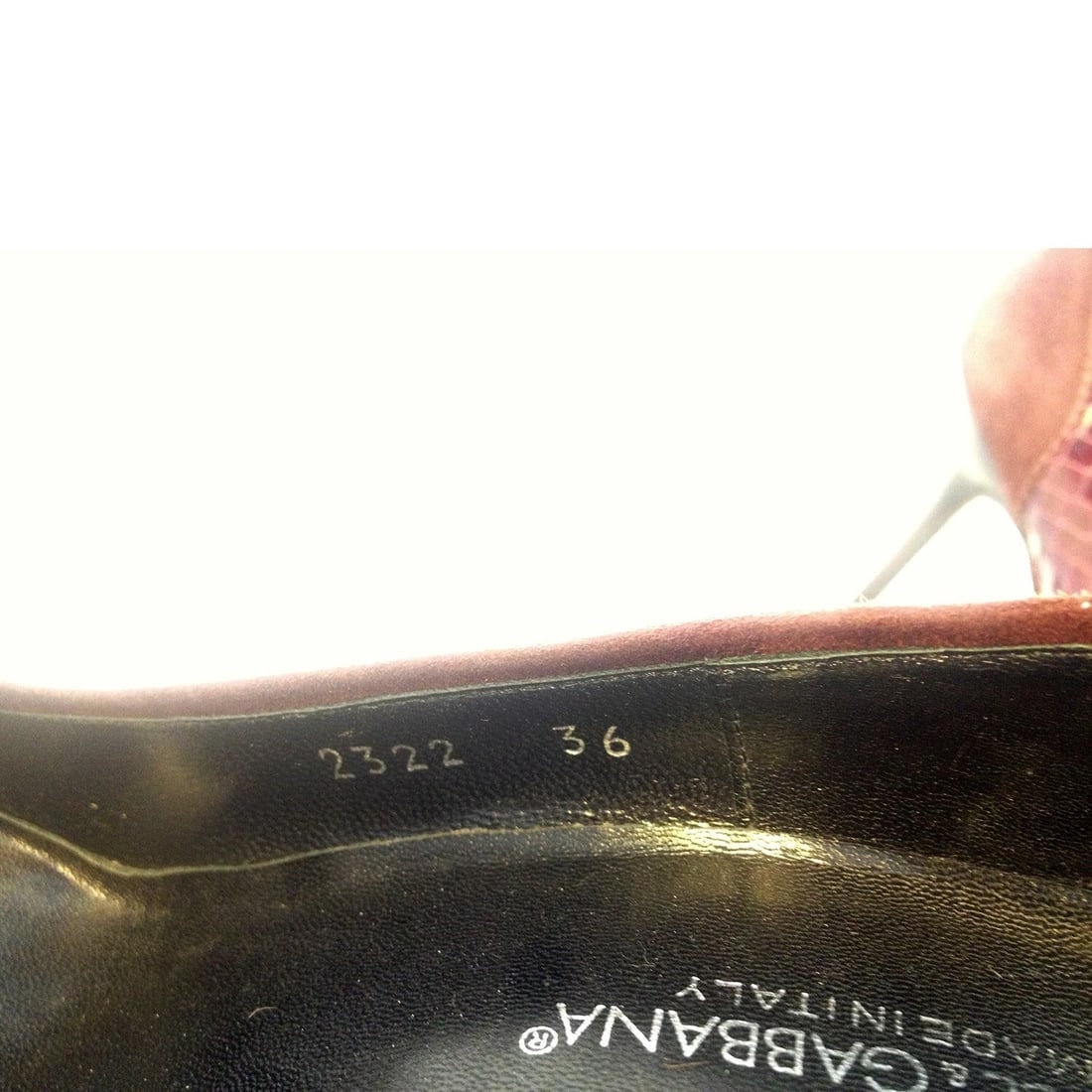 Dolce & Gabbana bordeaux snakeskin & suede leather pointy classic pumps - 7