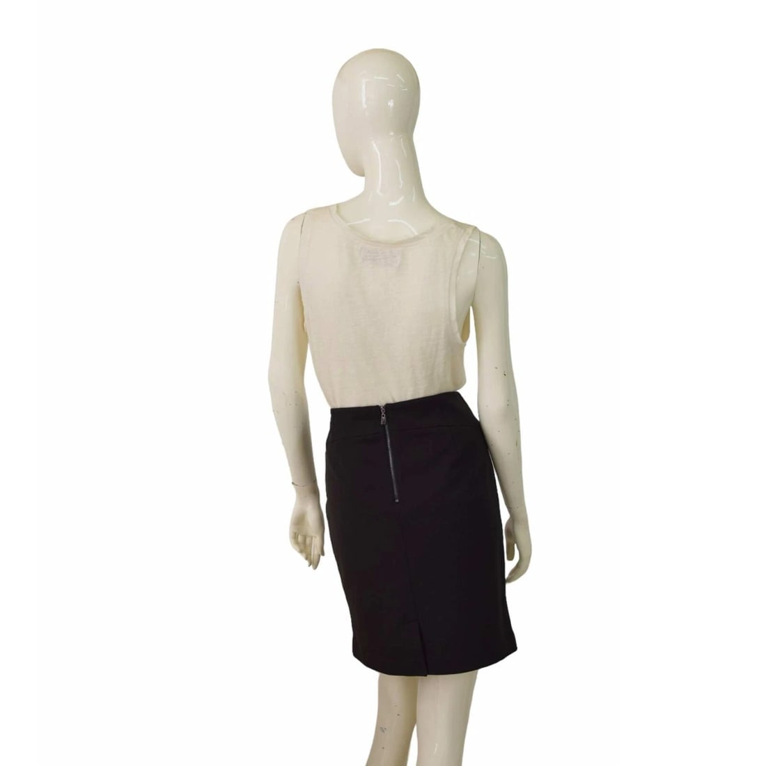 Laundry by Shelli Segal Black Mini length Pencil Polyester Skirt size 6 - 2