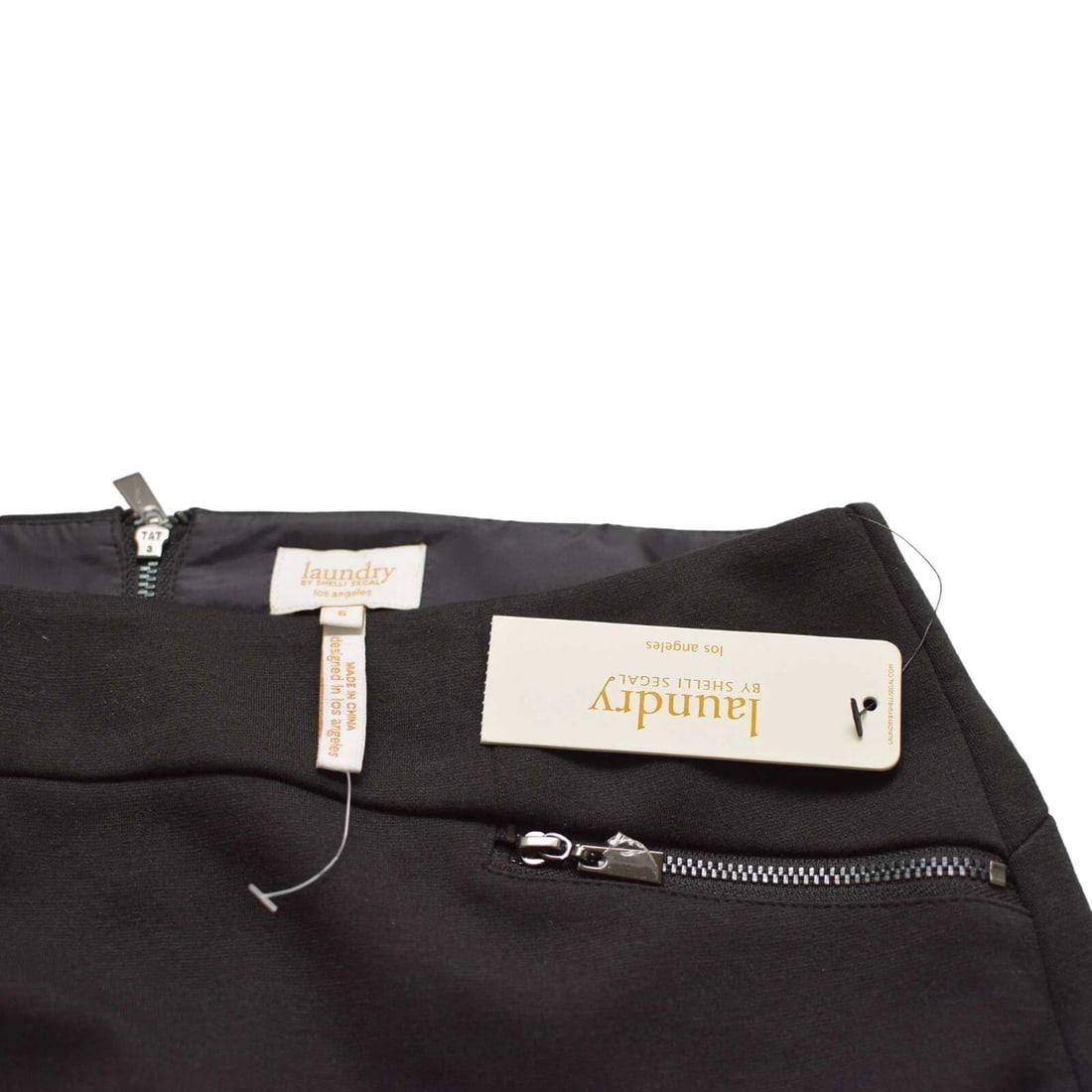 Laundry by Shelli Segal Black Mini length Pencil Polyester Skirt size 6 - 3