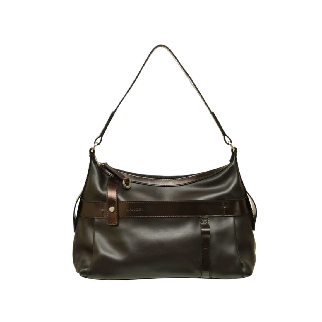 Lancel Black & Dark Brown Leather Hobo Shoulder Bag Handbag: Title:Lancel Black & Dark Brown Leather Hobo Shoulder Bag HandbagDescription:Lancel Black & Dark Brown Leather Hobo Shoulder Bag Handbag Extra impressive and luxurious this Lancel bag is such a