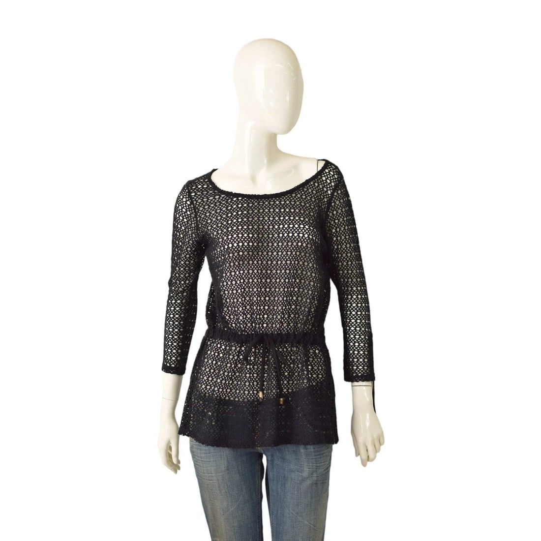 Twenty 29 Black Perforated Long Cotton Top Size S: Title:Twenty 29 Black Perforated Long Cotton Top Size SDescription:Twenty 29 Black Perforated Long Cotton Top Size S Your look will be more beautiful than ever with this amazing top by Twenty 29!