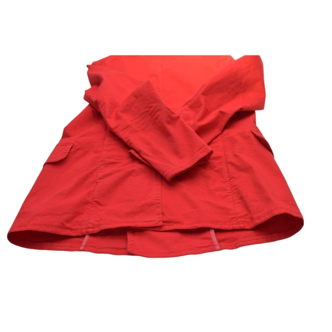 Dsquared2 D2 Red Cotton Double Breasted Black Button Jacket size 40 - 6