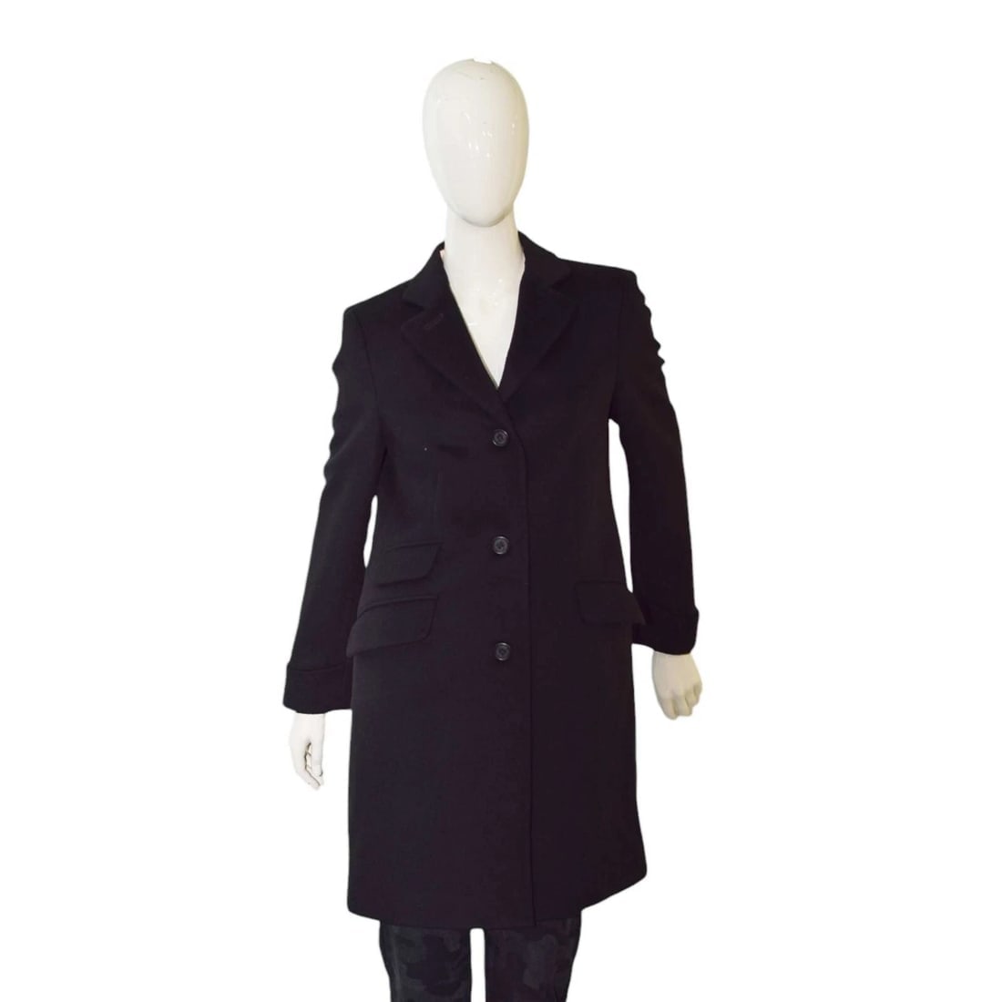 Lauren Ralph Lauren Black Wool Classic Warm Winter Coat size 6 (1 of 10)