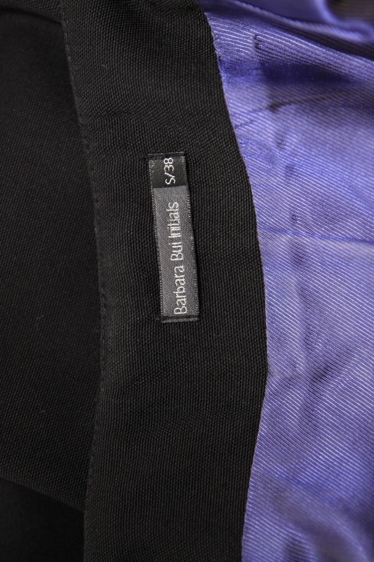 BARBARA BUI INITIALS SMALL 38 100% WOOL SKIRT LINING STYLISH - 10