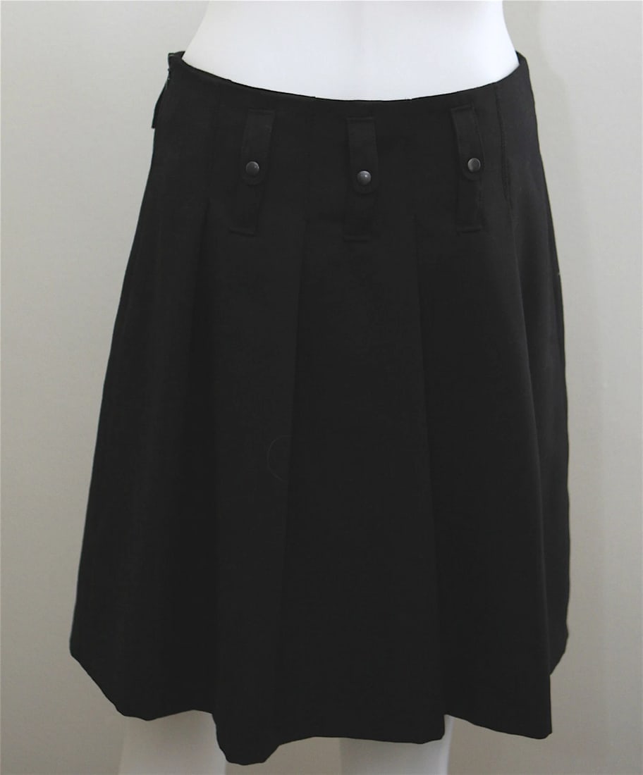 BARBARA BUI INITIALS SMALL 38 100% WOOL SKIRT LINING STYLISH - 3