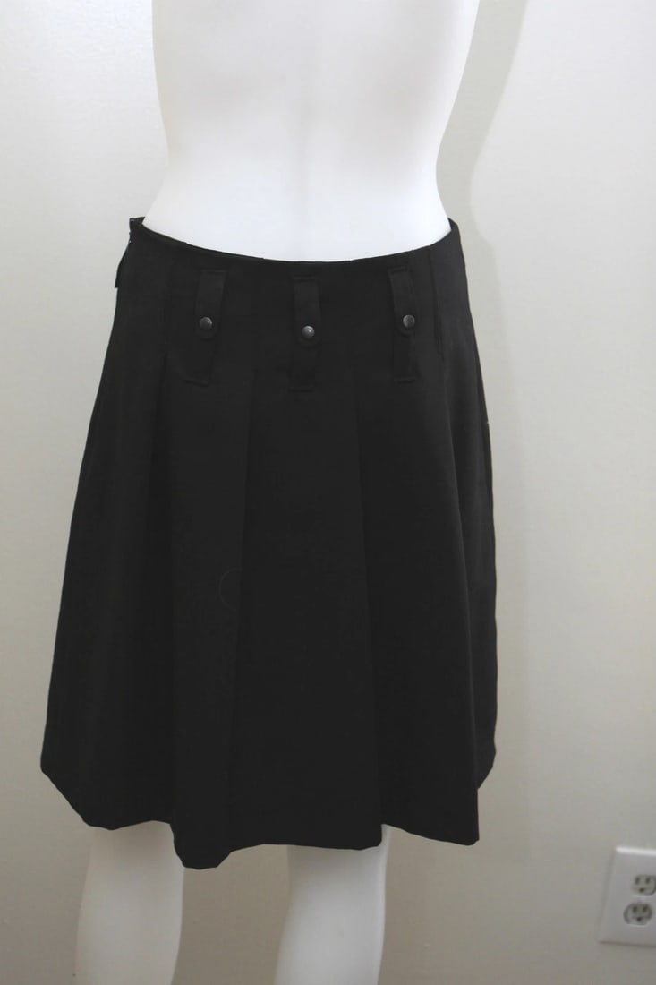 BARBARA BUI INITIALS SMALL 38 100% WOOL SKIRT LINING STYLISH - 9